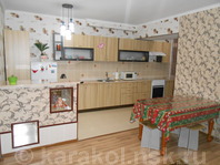 Трехкомнатная квартира по Карасаева (Тельмана): Кухня соединена с залом, современная бытовая техника