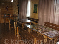 Гостиница "Асфандияр": Кафе, деревянная мебель
