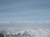 Облачное покрывало. Вид с горнолыжной базы. Шокалова Наталья 2013