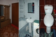 Трехкомнатная квартира по Джакыпова: Коридор, ванная, санузел
