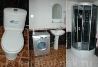 Гостевой дом "Береке": 3 санузла, 2 душевых, раковины, стиральная машинка