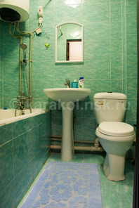 Однокомнатная квартира по Абдрахманова: Ванная, душ, санузел, умывальник